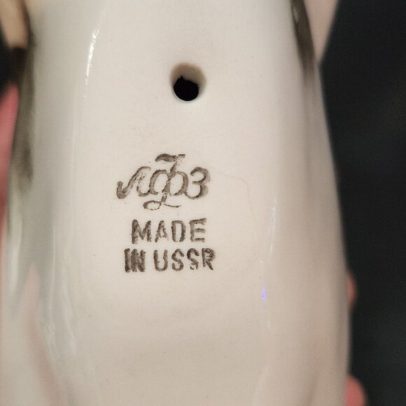 Vintage Lomonosov Porcelain Pointer Dog Figurine Handpainted Made In USSR - Picture 7 of 7